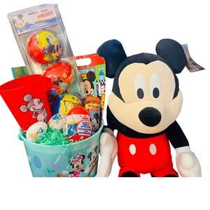 Mickey Mouse Easter bundle 24 inch large Mickey Pillow Buddy, kit ,red cup